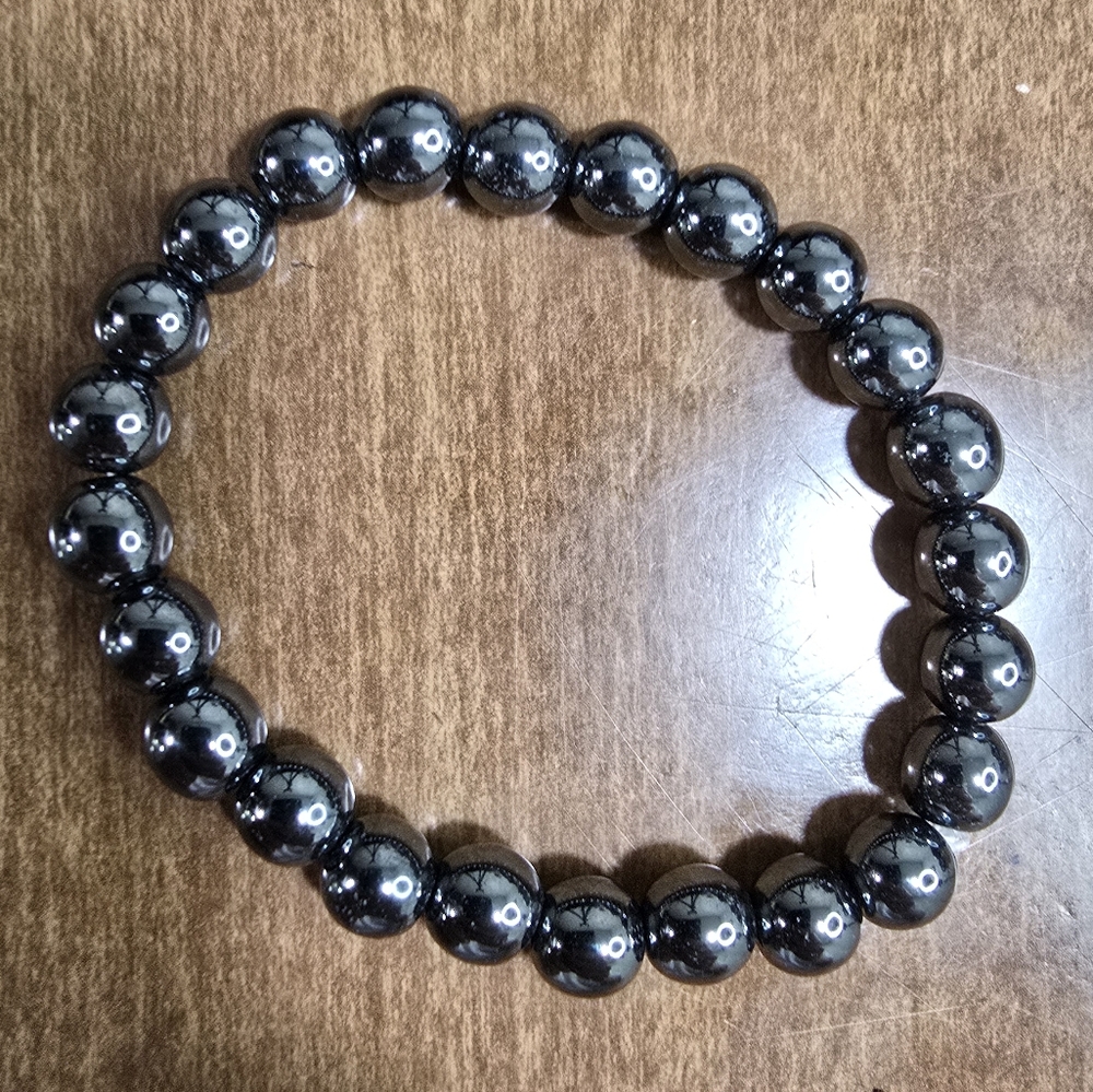 Hematite Crystal Bracelet 8 mm
